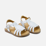 Papanatas white perforated sandals | Eli 1957