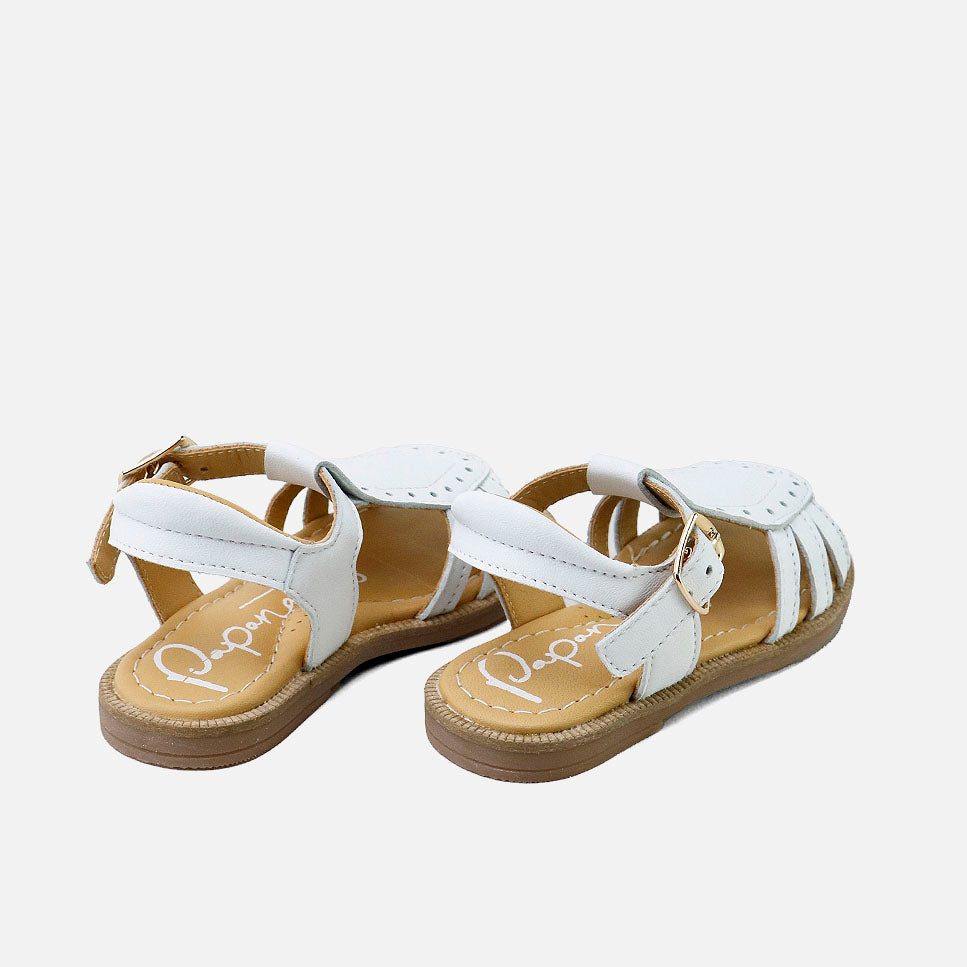 Papanatas white perforated sandals | Eli 1957