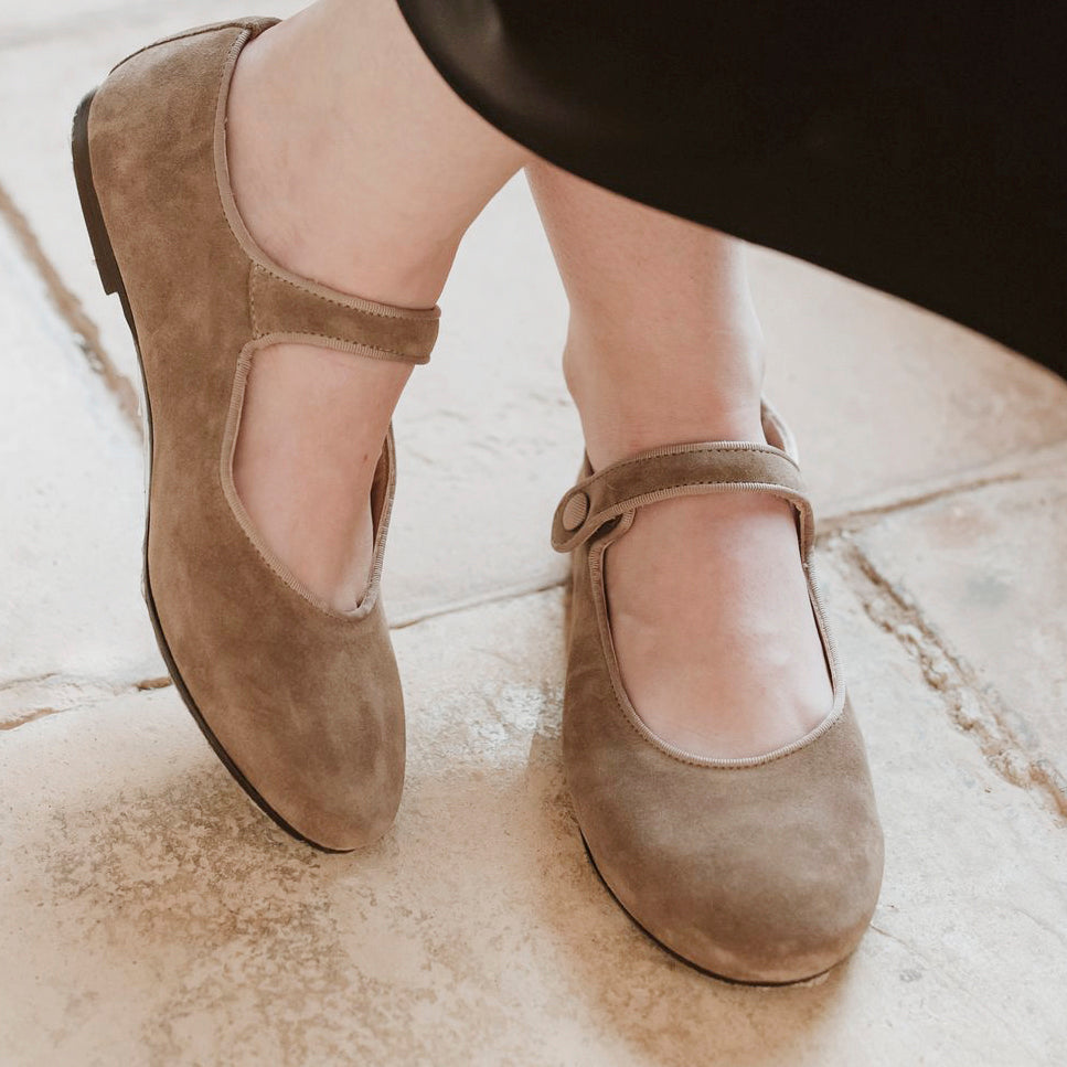 Merceditas Grosgrain Suede Alpaca Papanatas | Eli 1957