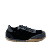 Zapatillas barefoot de terciopelo velvet negro Elisoft | Eli 1957