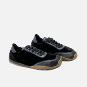 Zapatillas barefoot de terciopelo velvet negro Elisoft | Eli 1957