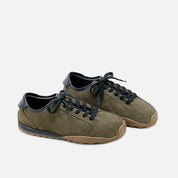 Barefoot velor army suede leather sneakers with laces Eli Soft | Eli 1957