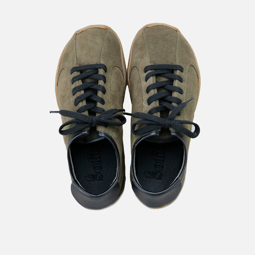 Barefoot velor army suede leather sneakers with laces Eli Soft | Eli 1957