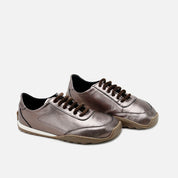Sneakers barefoot Metalcris in pelle marrone con lacci Eli Soft | Eli 1957