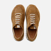 Velor Sigaro leather barefoot sneakers with laces Eli Soft | Eli 1957
