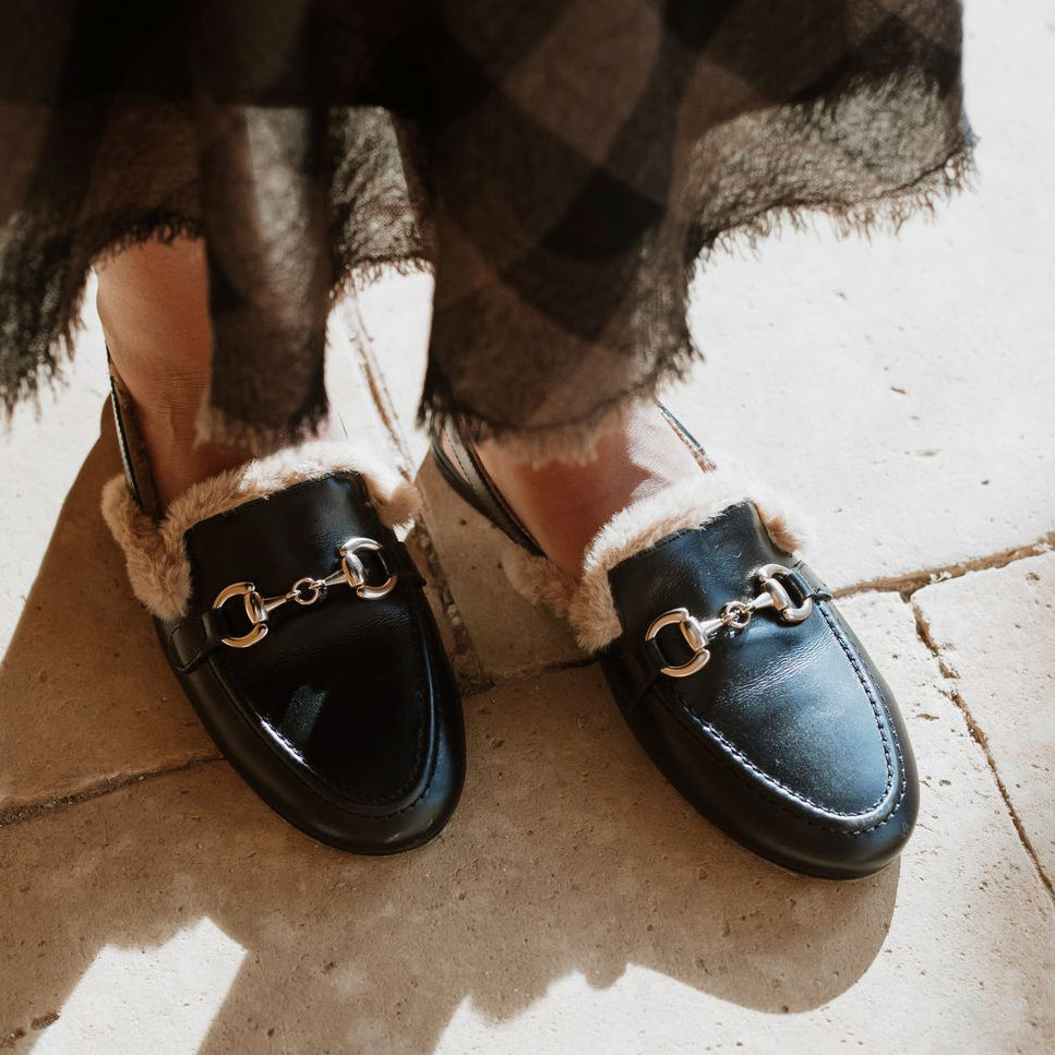 Black Groseto Slipper Papanatas | Eli 1957