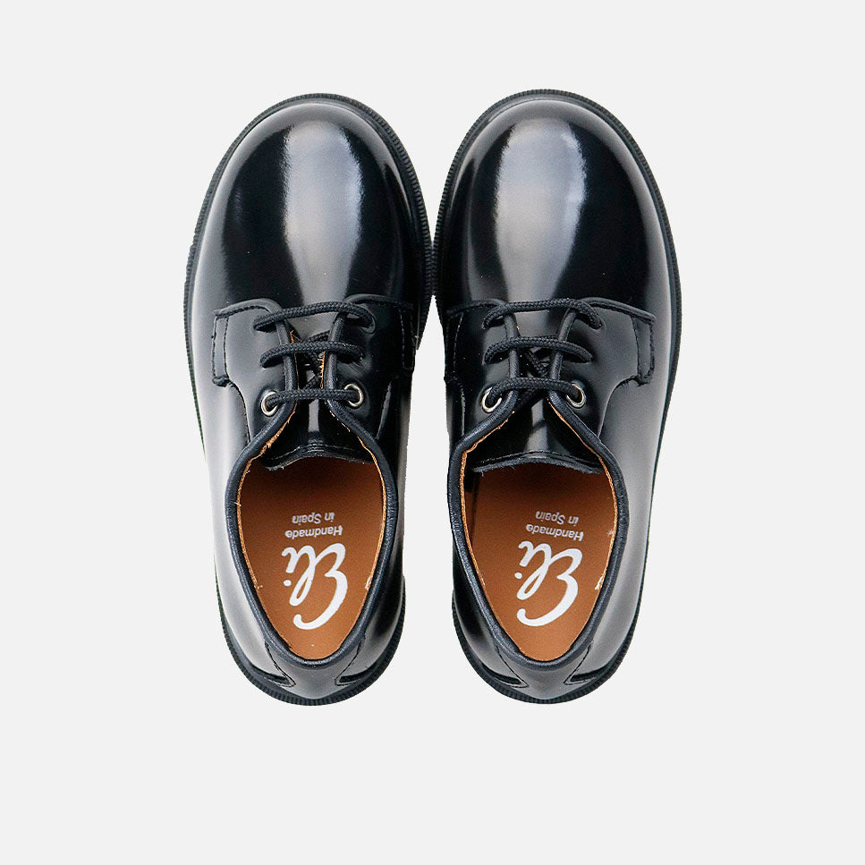 Classic black Florenti leather Bluchers Sibaritas | Eli 1957