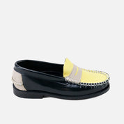 Mocasines Castellanos azules y pomelo Sibaritas | Eli 1957