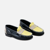 Mocasines Castellanos azules y pomelo Sibaritas | Eli 1957