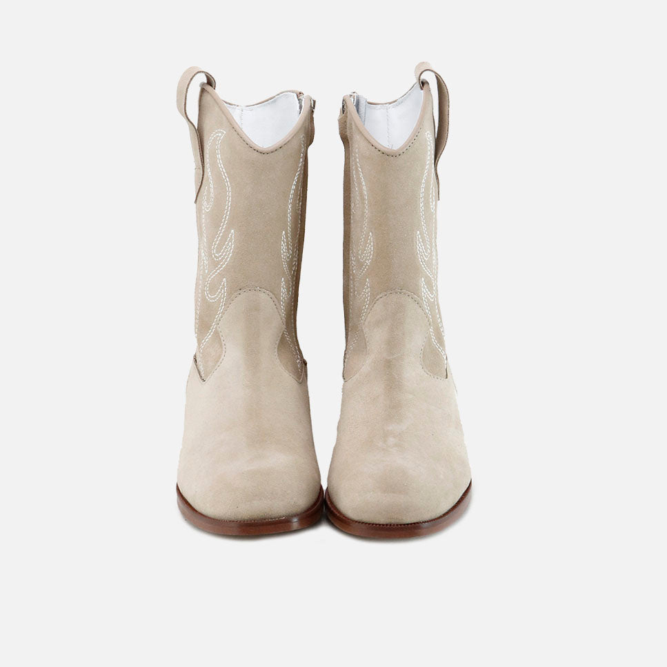 Sibaritas velour leather cowboy boots | Eli 1957