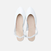 Bailarinas Destalonadas piel blanca Papanatas | Eli 1957