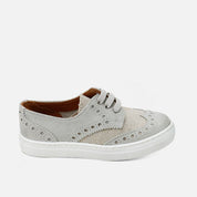 Eli Linen &amp; Suede Bluchers Sport Flat | Eli 1957