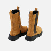 Sibaritas Elastic Feather Leather Boots | Eli 1957