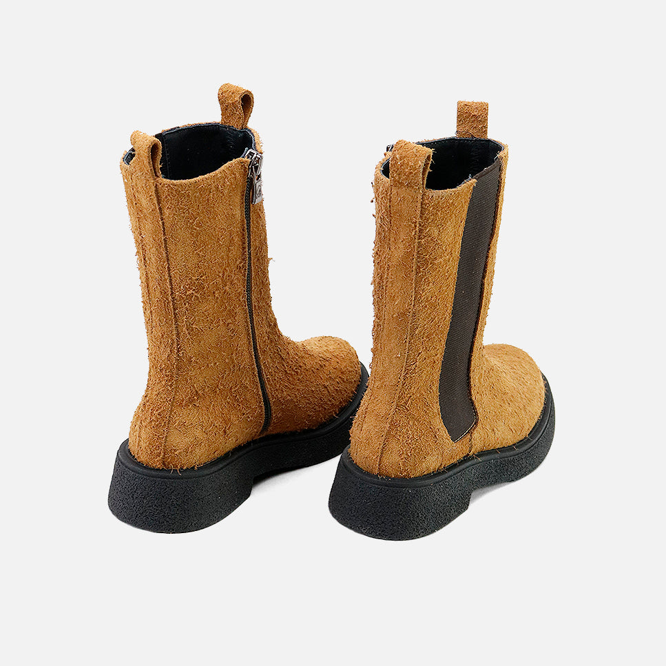 Sibaritas Elastic Feather Leather Boots | Eli 1957