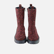 Wine Leo Sibaritas Elastic Leather Boots | Eli 1957