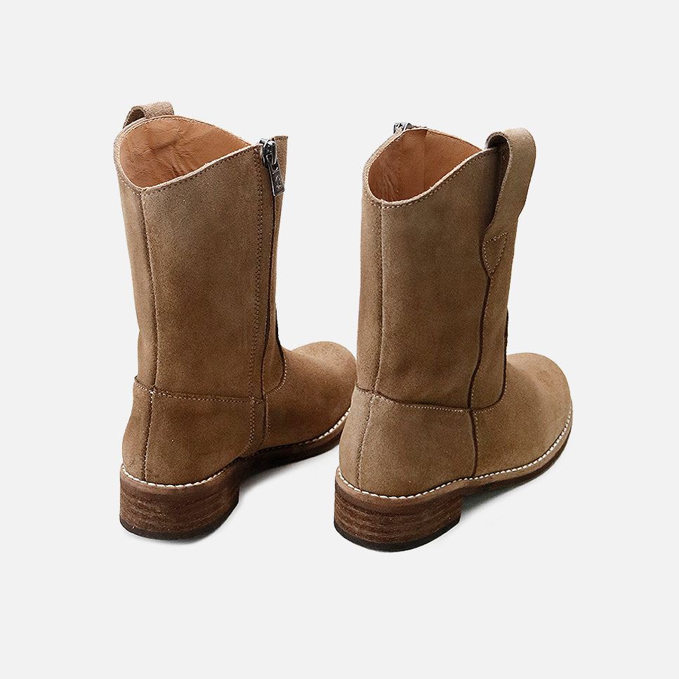 Bottes country en cuir suédé d'alpaga Eli | Éli 1957