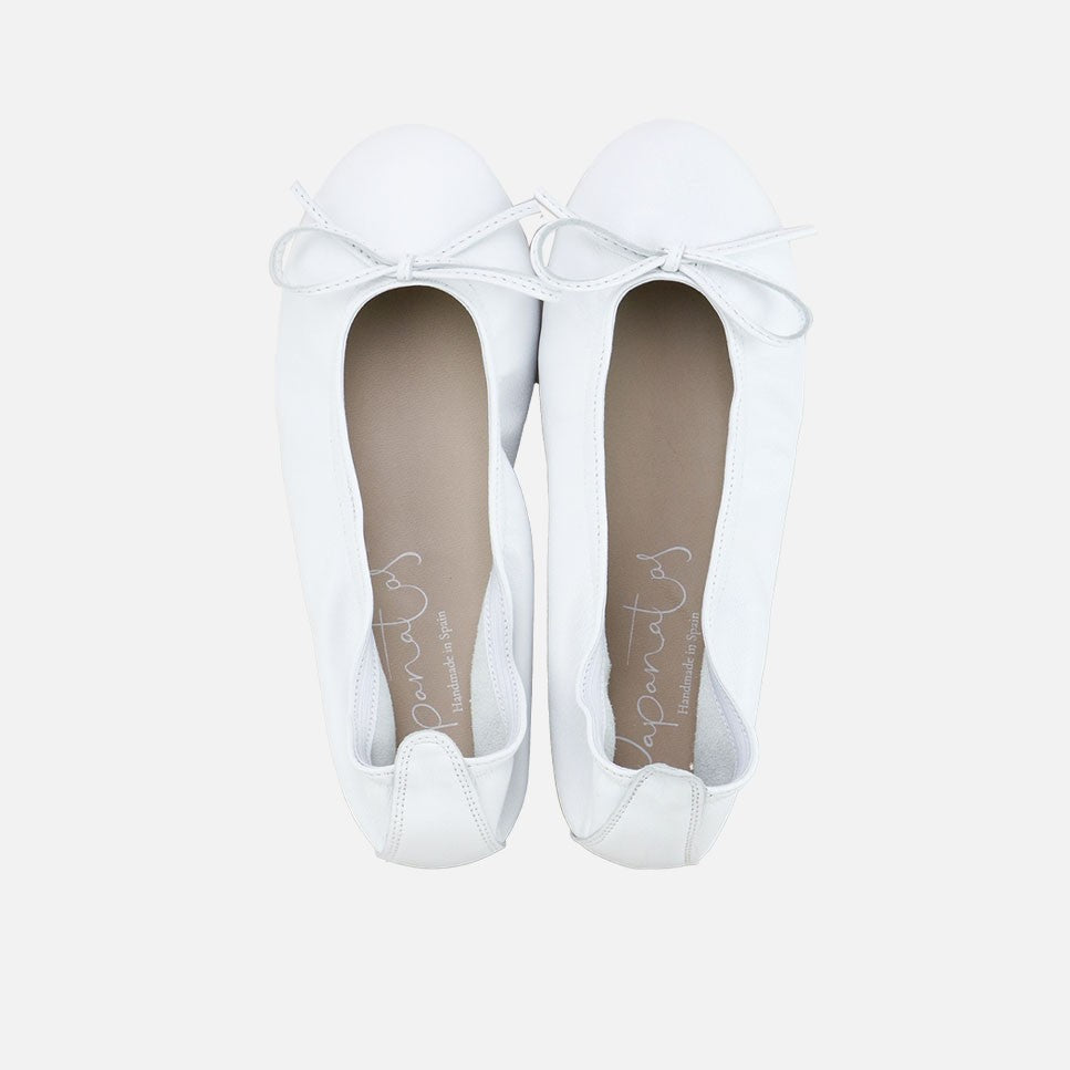 Bailarinas Blanco Elástico Papanatas | Eli 1957