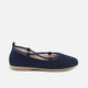 Elibasic Marine Suede Elastic Ballerinas | Eli 1957