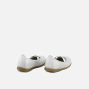 Silver Crystal Elastic Ballerinas by Eli 1957