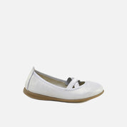 Silver Crystal Elastic Ballerinas by Eli 1957