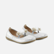 Elibasic Silver Flower Ballerinas | Eli 1957