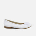 White Patent Leather Bow Zapatero Ballerinas Papanatas | Eli 1957
