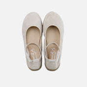Dune Elibasic Suede Pearl Ballerinas | Eli 1957