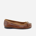 Square Toe Snake Leather Ballerinas | Eli 1957
