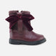 Sibaritas Burgundy Velvet Bow Boot | Eli 1957
