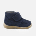 Elibasic Navy Suede Velcro Boots | Eli 1957