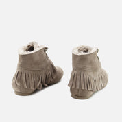 Bitter Fringed Walnut Papanatas Ankle Boots | Eli 1957