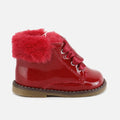 Cute Red Patent Leather Bootie | Eli 1957