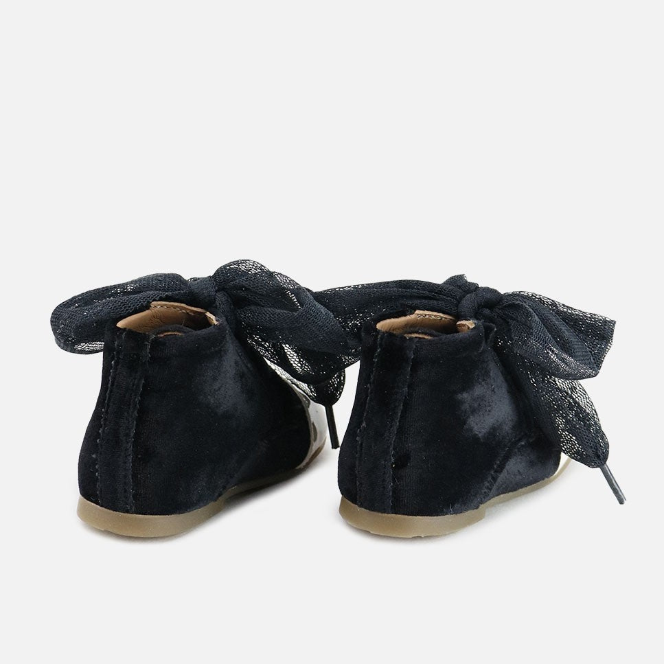 Cute Black Plumeti First Steps Boot | Eli 1957