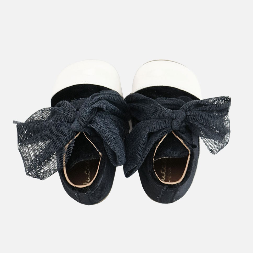 Cute Black Plumeti First Steps Boot | Eli 1957