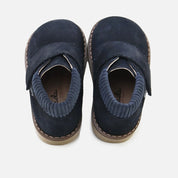 Cute Navy Blue Adhesive Closure Bootie | Eli 1957