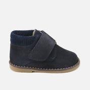 Cute Navy Blue Adhesive Closure Bootie | Eli 1957