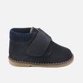 Cute Navy Blue Adhesive Closure Bootie | Eli 1957