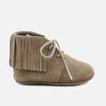 Cute Brown Fringe Baby Booties | Eli 1957