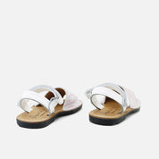 Elibasic Pink Flocked Menorcan Sandals | Eli 1957