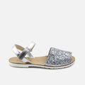 Elibasic Silver Glitter Menorcan Sandals | Eli 1957
