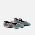 Velluto Salvia Eli Sharp Mary Janes By Venezianas | Eli 1957