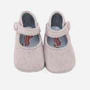 Cute Pink Suede Baby Mary Janes | Eli 1957
