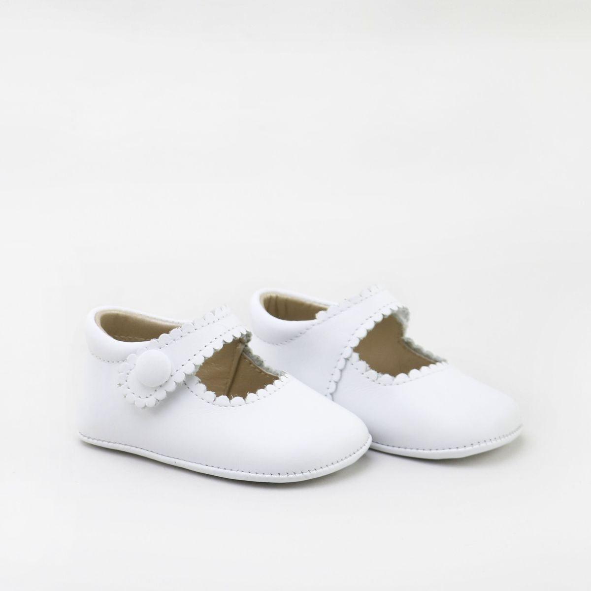 Merceditas Bebé Festoneadas Blanco | Eli 1957 - Eli 1957 | Shoes from Spain