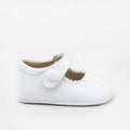 White Scalloped Baby Mary Janes | Eli 1957