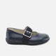 Navy Blue Suede Buckle School Mary Janes | Eli 1957