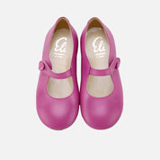 Classic Fuchsia Button Mary Janes | Eli 1957