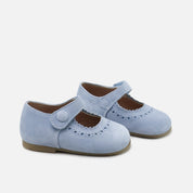 Bluefog First Steps Suede Chopped Mary Janes by Eli 1957
