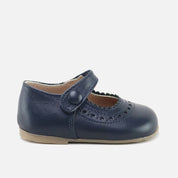 Cute Navy First Steps Choppy Mary Janes | Eli 1957
