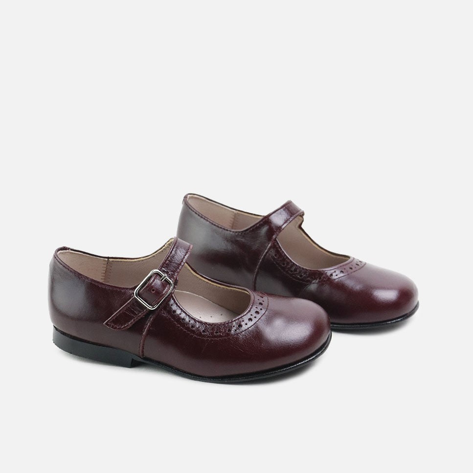 Merceditas Chopped Bordeaux Sibaritas – Eli 1957 Shoes from Spain