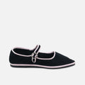 Merceditas Punta Fina Velluto Black/pink Eli By Venezianas | Eli 1957